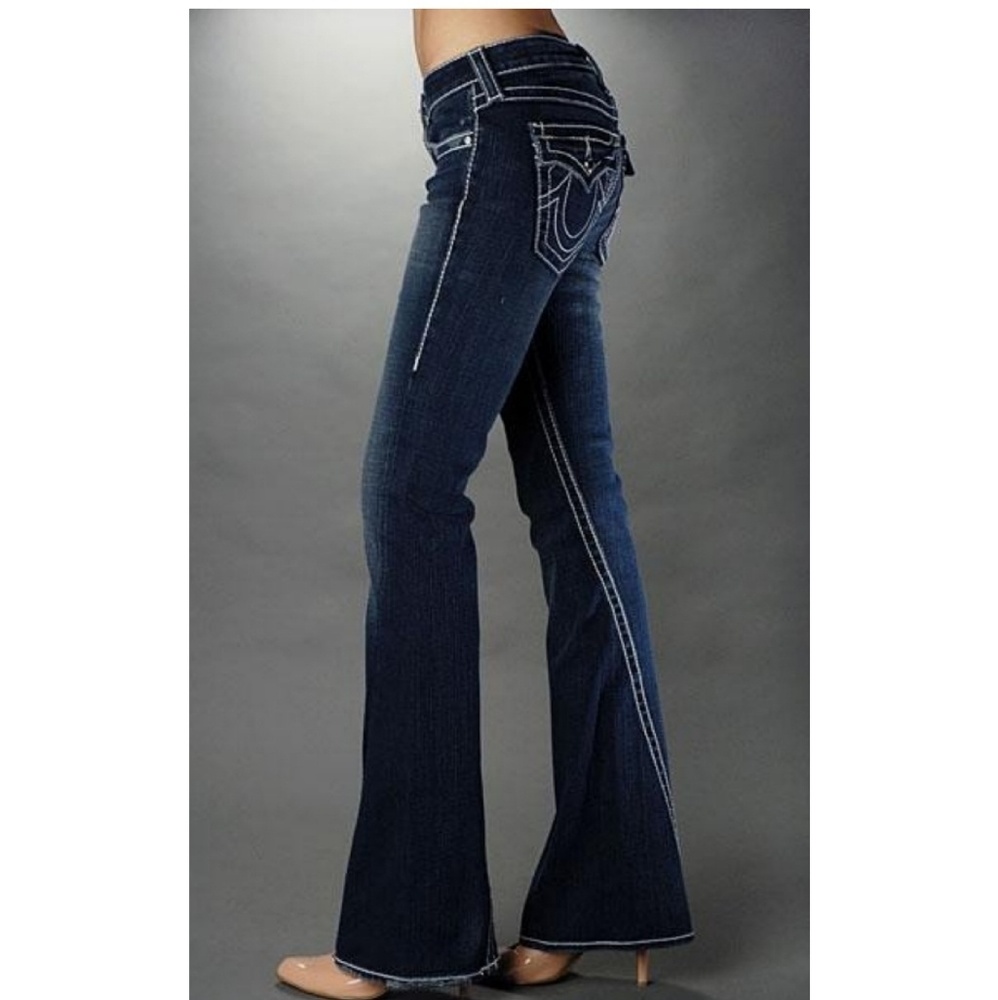 True Religion Disco Joey Big T Crystal Detail L13